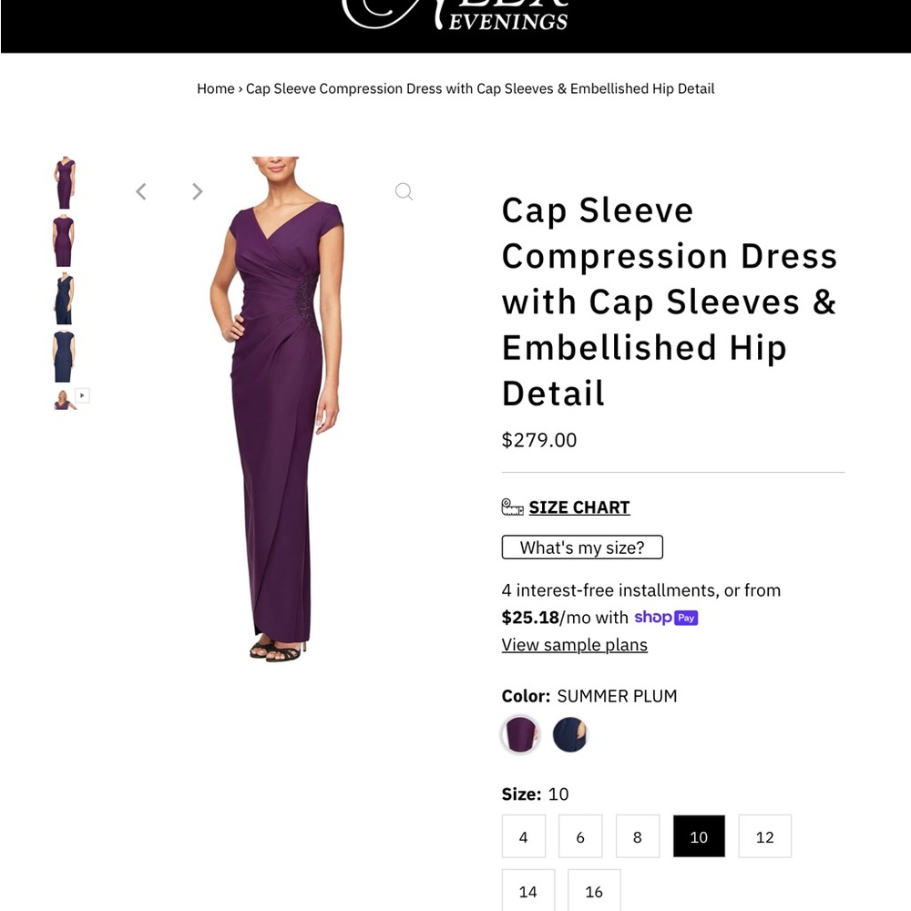 Alex Evening Slimming compression dress